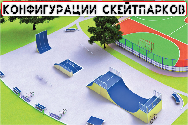 Возможные конфигурации скейт-парков